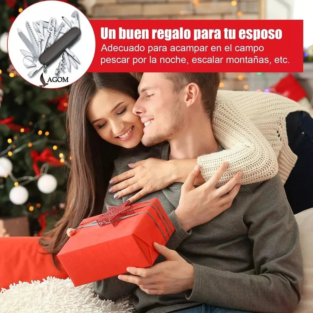 Multitool 17 en 1 con Pinzas - Navaja Multiusos de Acero Inoxidable para Camping y Supervivencia
